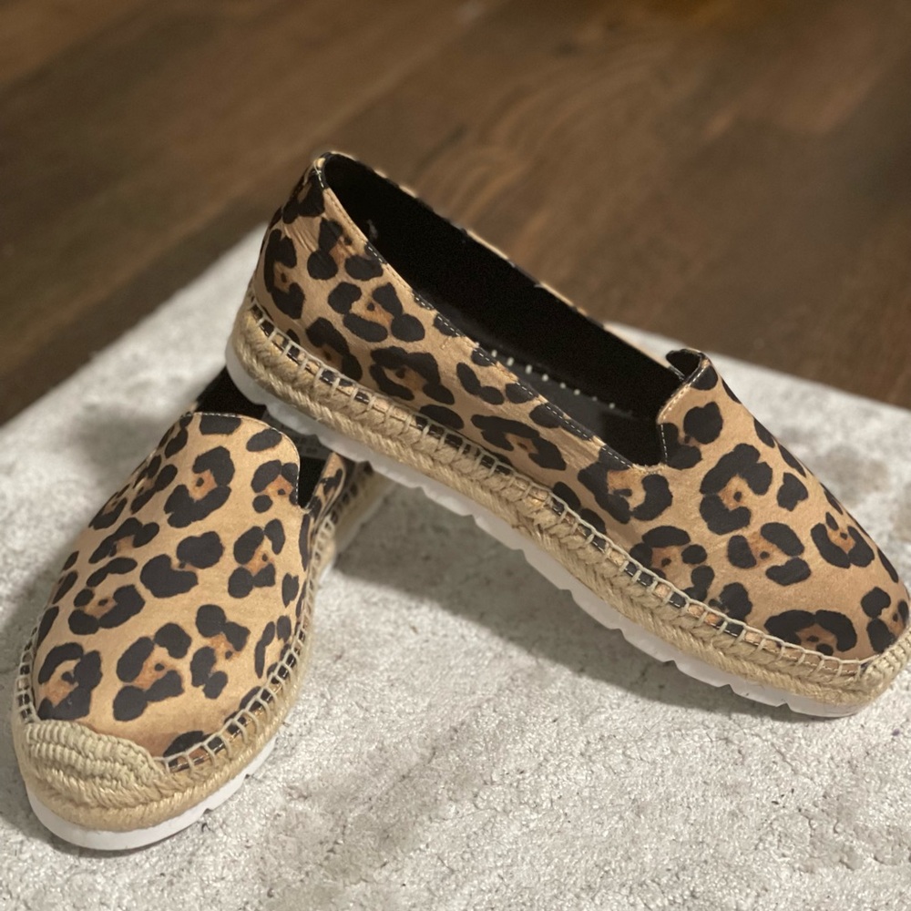 Rampage Brown and Black Espadrilles with Bold Design